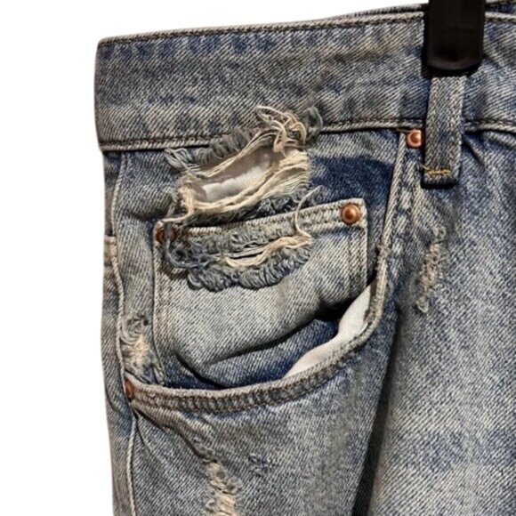 ASOS Curve Distressed Light Wash Mid-Rise Plus Size Skinny Jeans Waist 44W - Picture 3 of 11